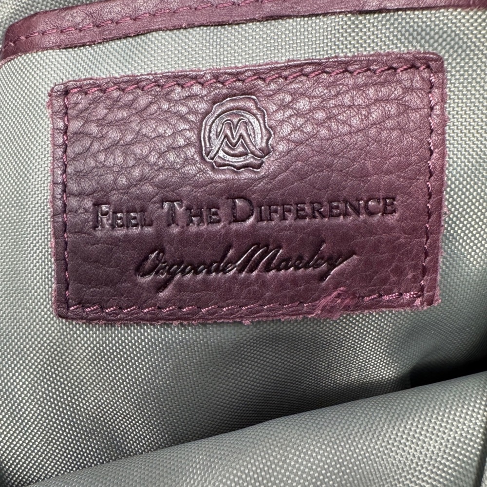 Osgoode Marley Plum Leather RFID Crossbody Bag Organizer Purse - Picture 5 of 11